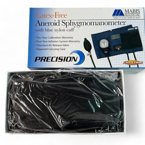 Mabis precision Aneroid Sphygmomanometer Blue Nyon Cuff 09-141-016 Large Adult - Picture 4 of 4